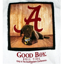 Alabama Crimson Tide Football T-Shirt - Man's Best Friend - Good Boy - LSU