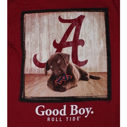 Alabama T-Shirt - Man's Best Friend - Good Boy - Crimson